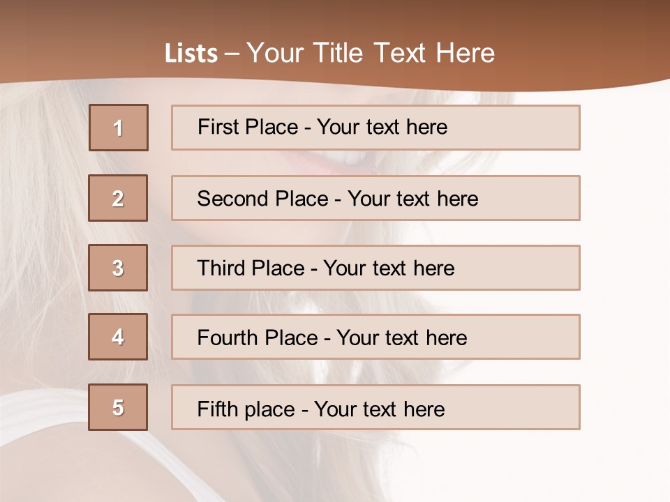 Beauty White Face PowerPoint Template