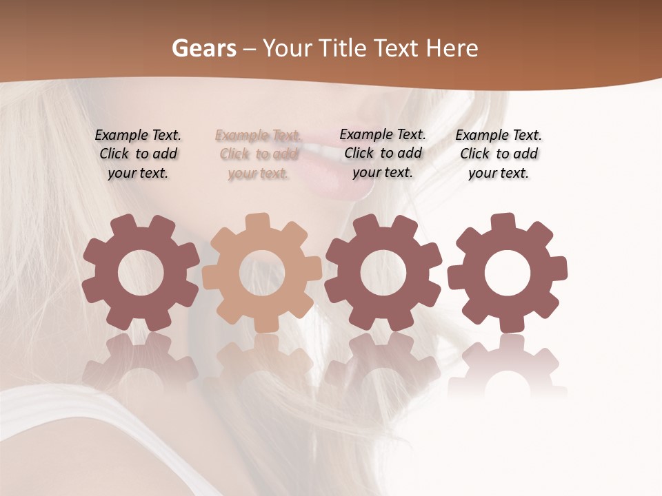 Beauty White Face PowerPoint Template