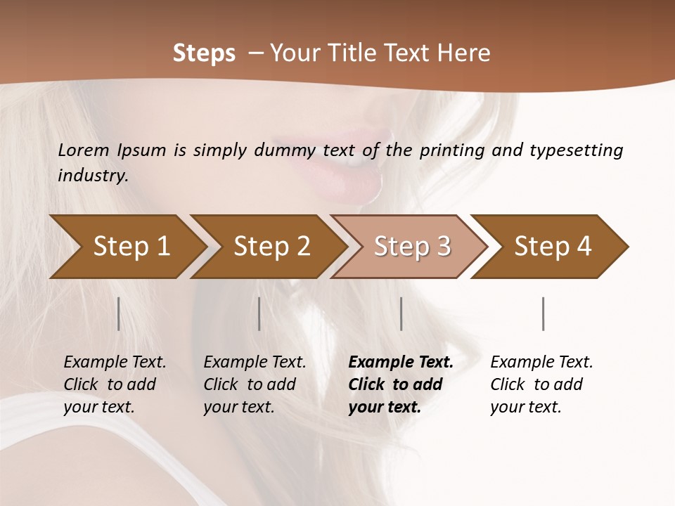 Beauty White Face PowerPoint Template