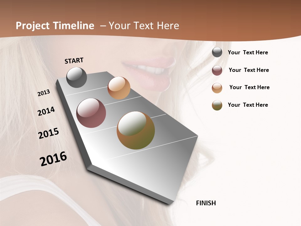 Beauty White Face PowerPoint Template
