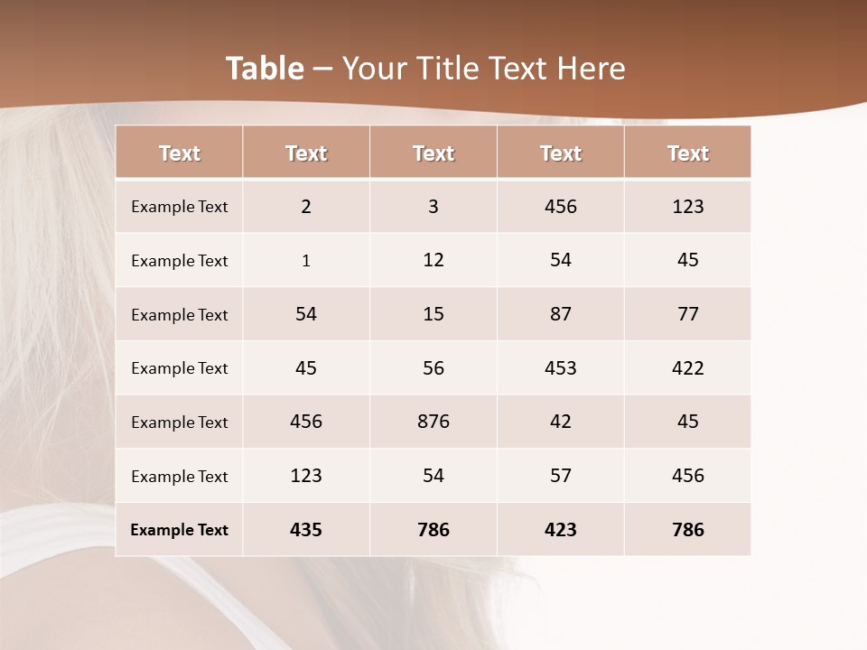 Beauty White Face PowerPoint Template