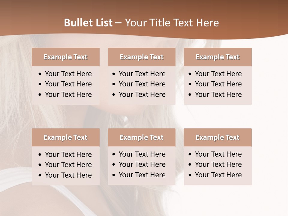 Beauty White Face PowerPoint Template