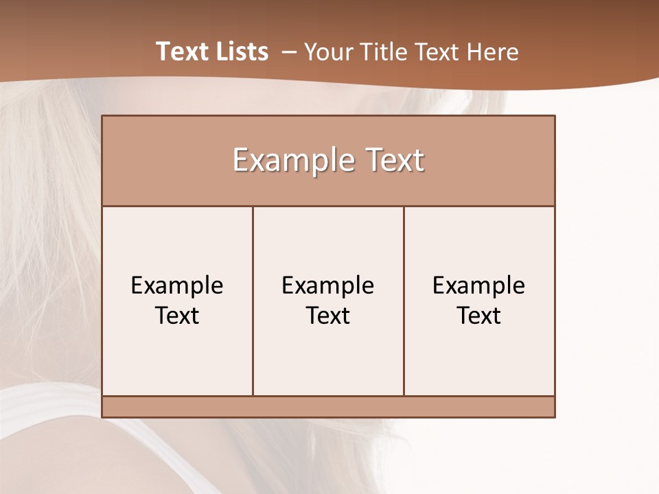 Beauty White Face PowerPoint Template