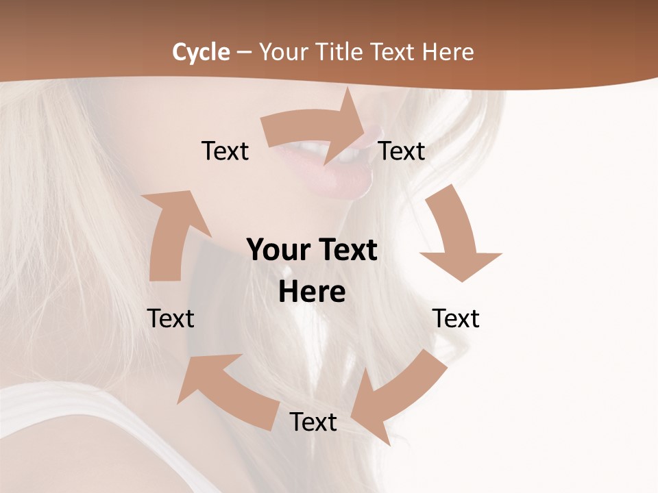 Beauty White Face PowerPoint Template