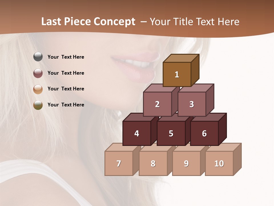 Beauty White Face PowerPoint Template