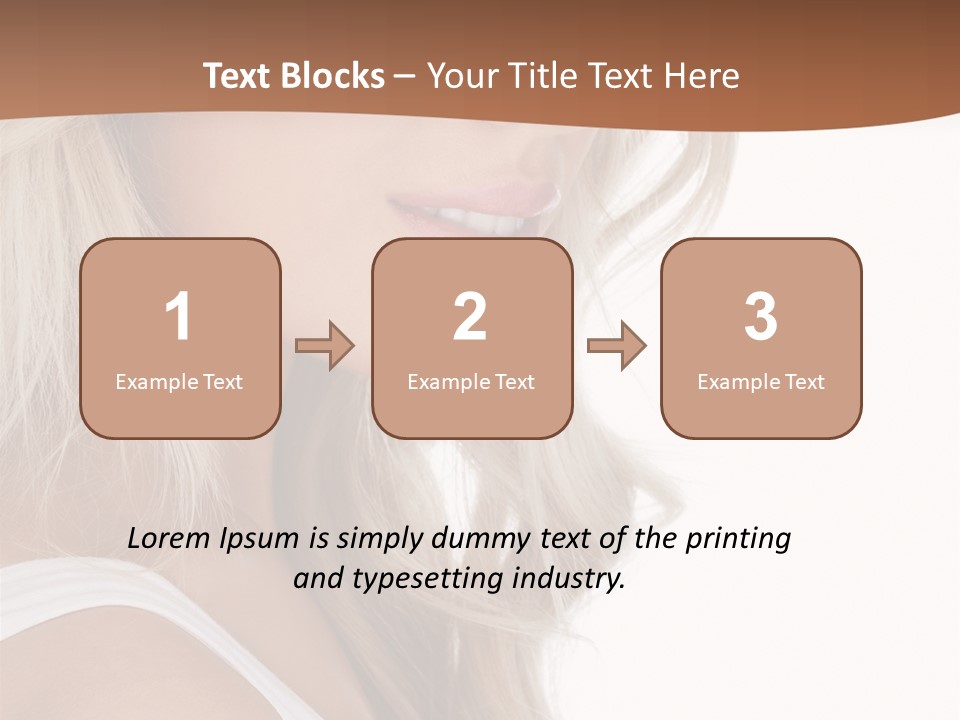 Beauty White Face PowerPoint Template