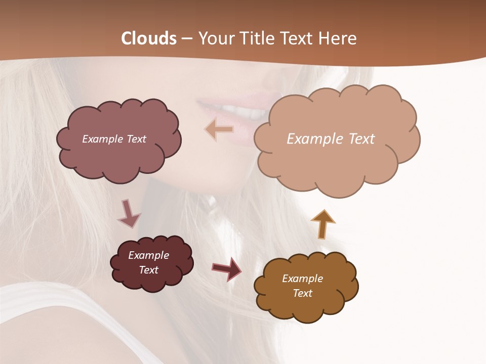 Beauty White Face PowerPoint Template