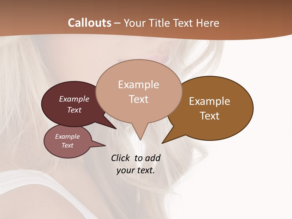 Beauty White Face PowerPoint Template