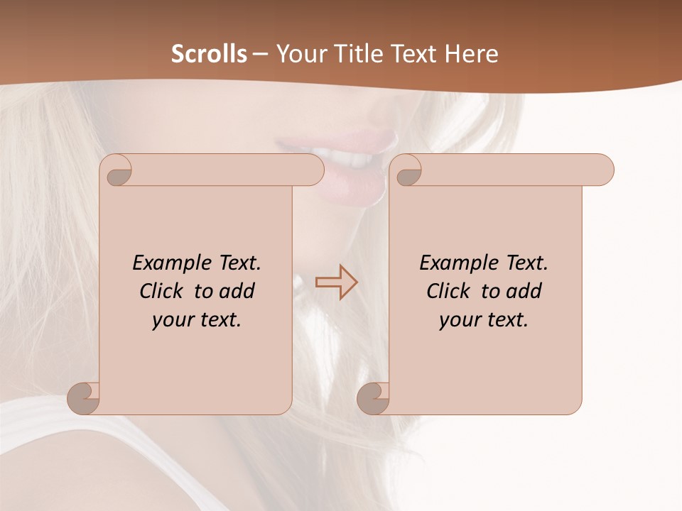 Beauty White Face PowerPoint Template