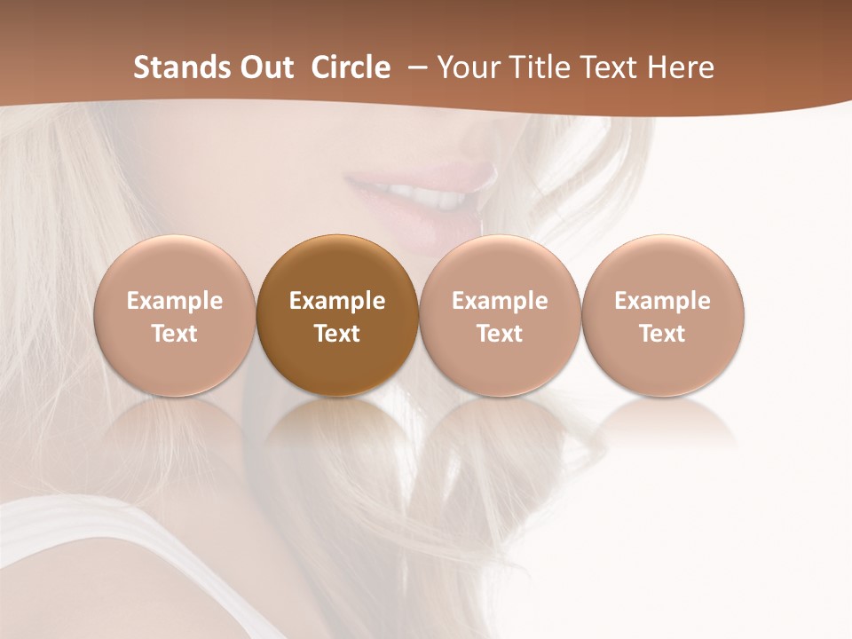 Beauty White Face PowerPoint Template
