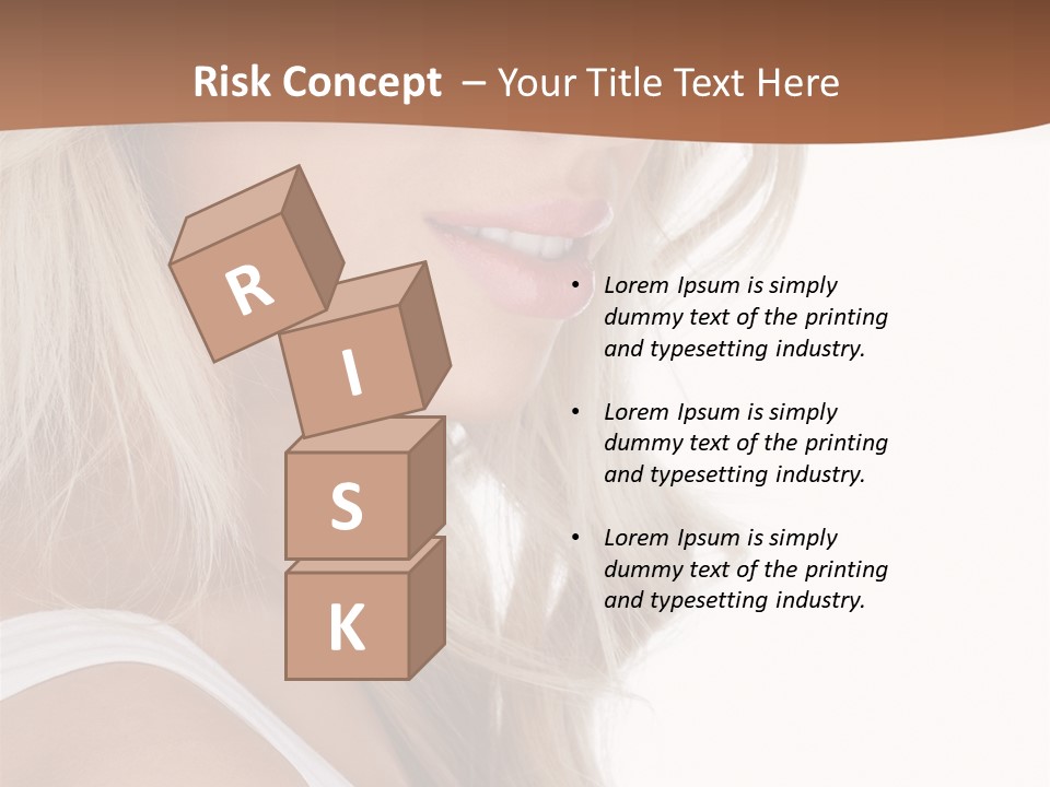 Beauty White Face PowerPoint Template