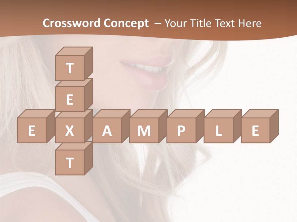 Beauty White Face PowerPoint Template