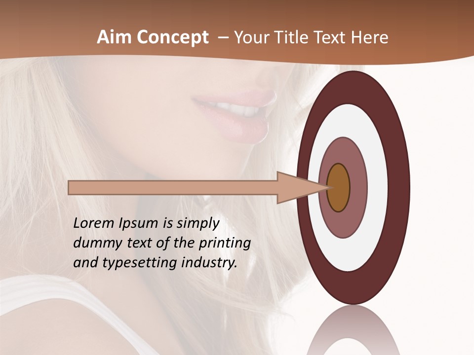 Beauty White Face PowerPoint Template