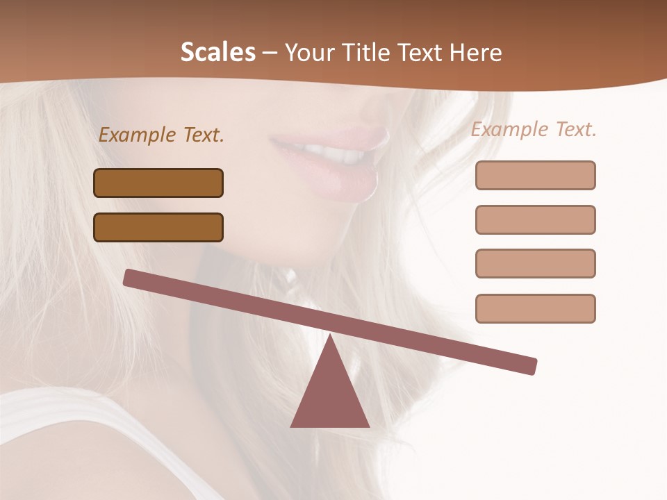 Beauty White Face PowerPoint Template