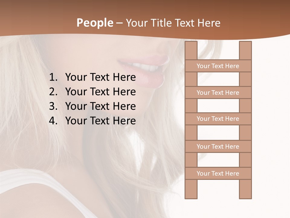 Beauty White Face PowerPoint Template