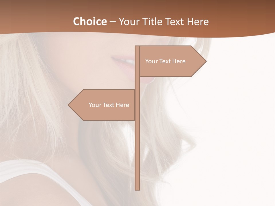 Beauty White Face PowerPoint Template