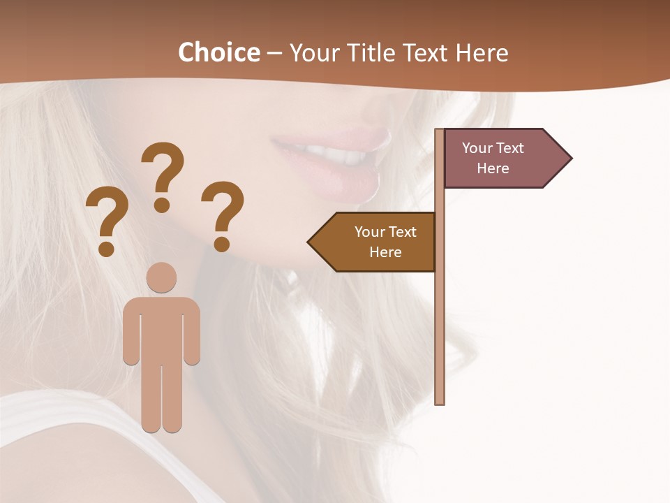 Beauty White Face PowerPoint Template
