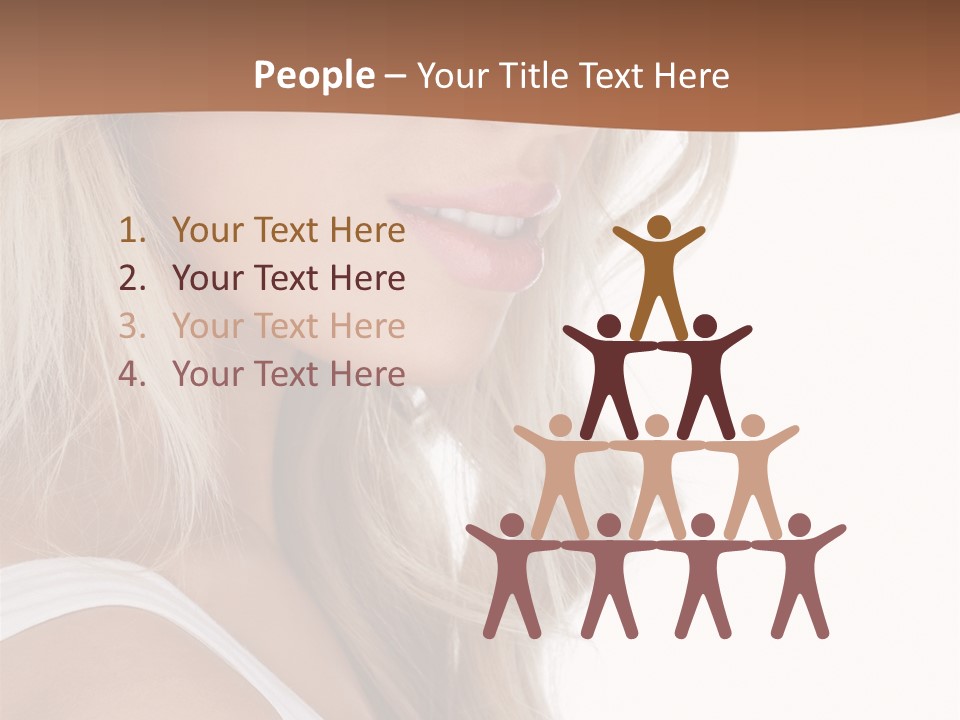 Beauty White Face PowerPoint Template