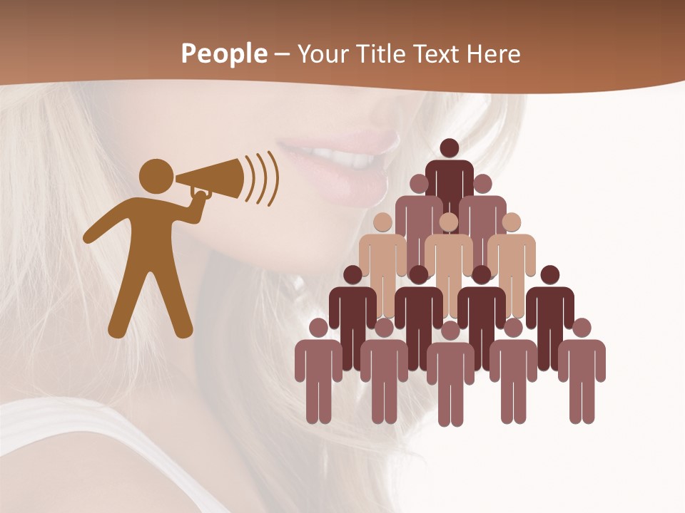 Beauty White Face PowerPoint Template