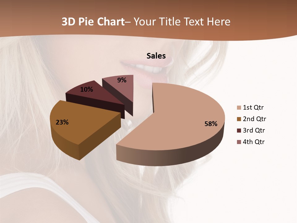 Beauty White Face PowerPoint Template