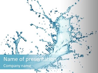 Clean Wet Ripple PowerPoint Template