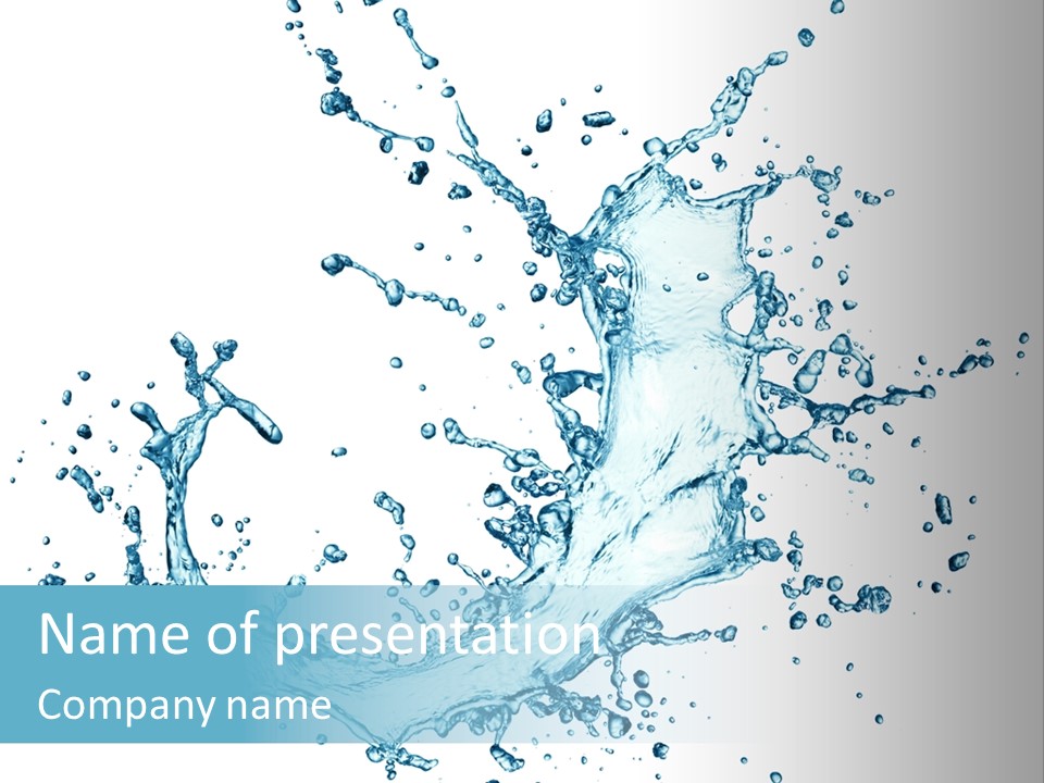 Clean Wet Ripple PowerPoint Template