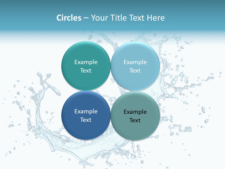 Clean Wet Ripple PowerPoint Template
