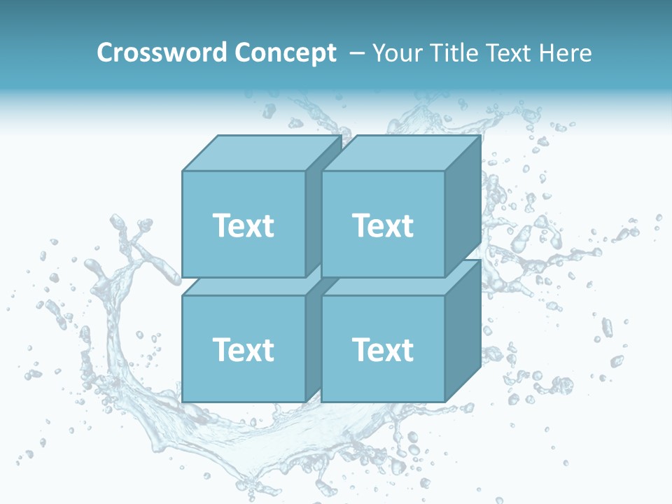 Clean Wet Ripple PowerPoint Template
