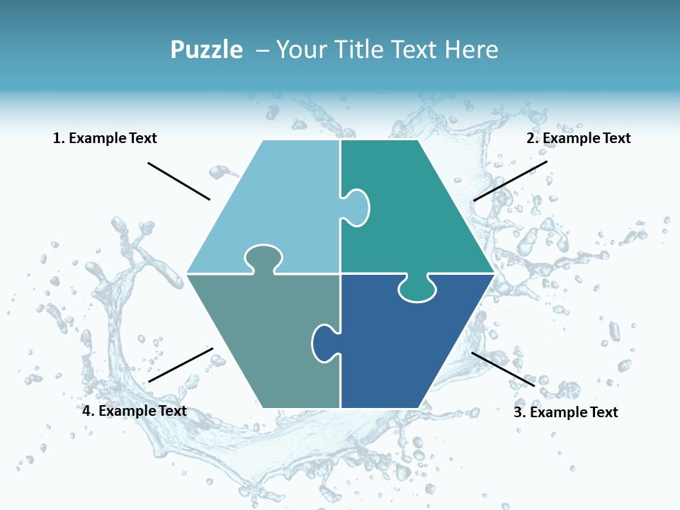 Clean Wet Ripple PowerPoint Template