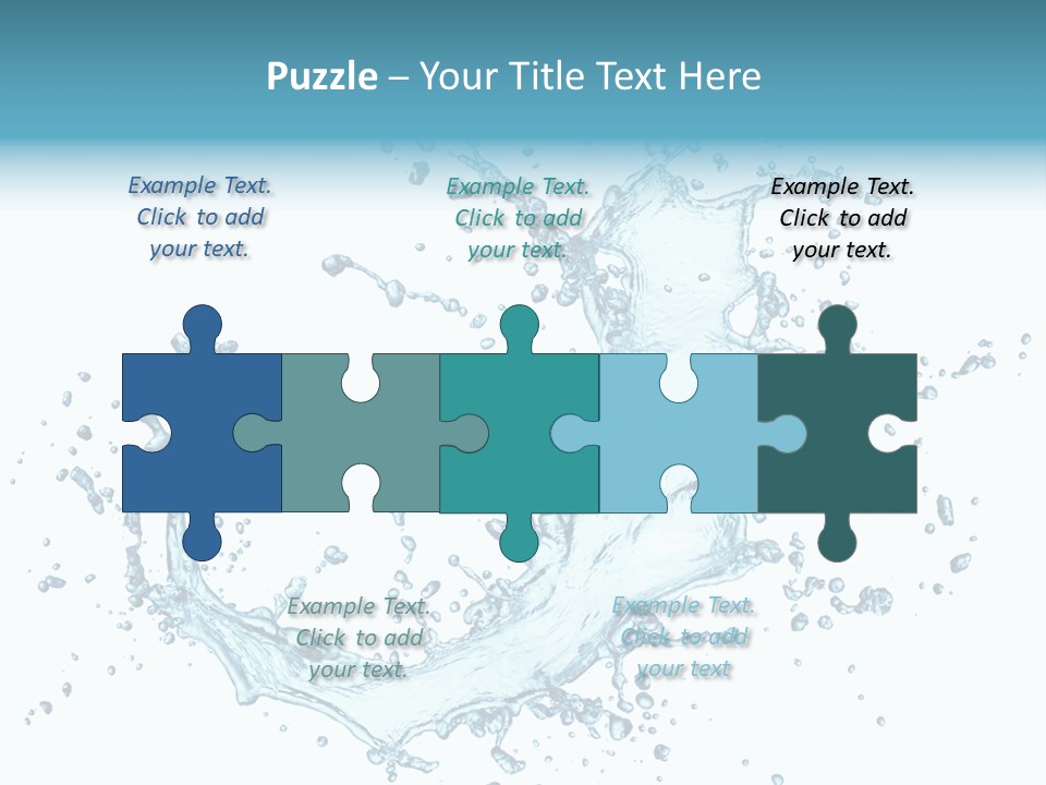 Clean Wet Ripple PowerPoint Template