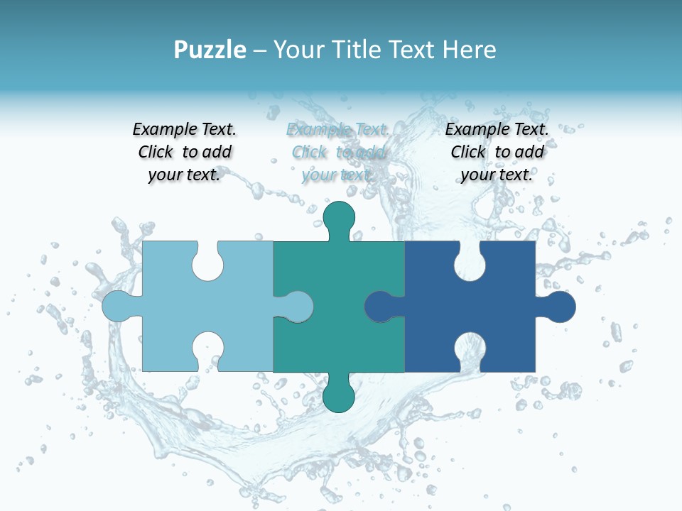 Clean Wet Ripple PowerPoint Template