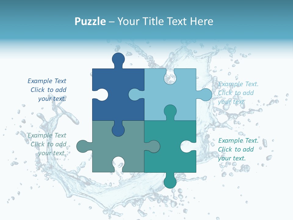Clean Wet Ripple PowerPoint Template
