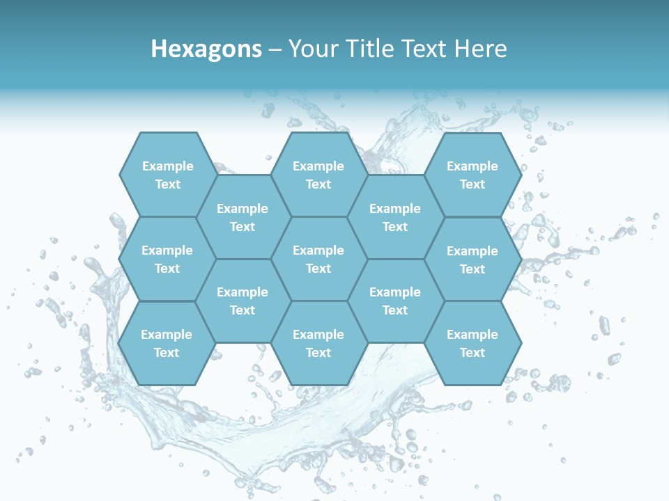 Clean Wet Ripple PowerPoint Template