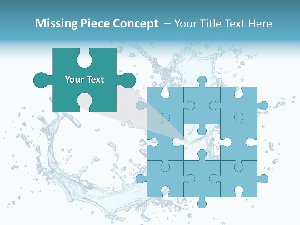 Clean Wet Ripple PowerPoint Template