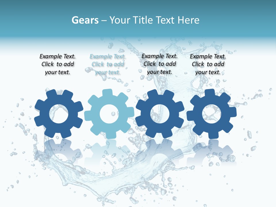 Clean Wet Ripple PowerPoint Template
