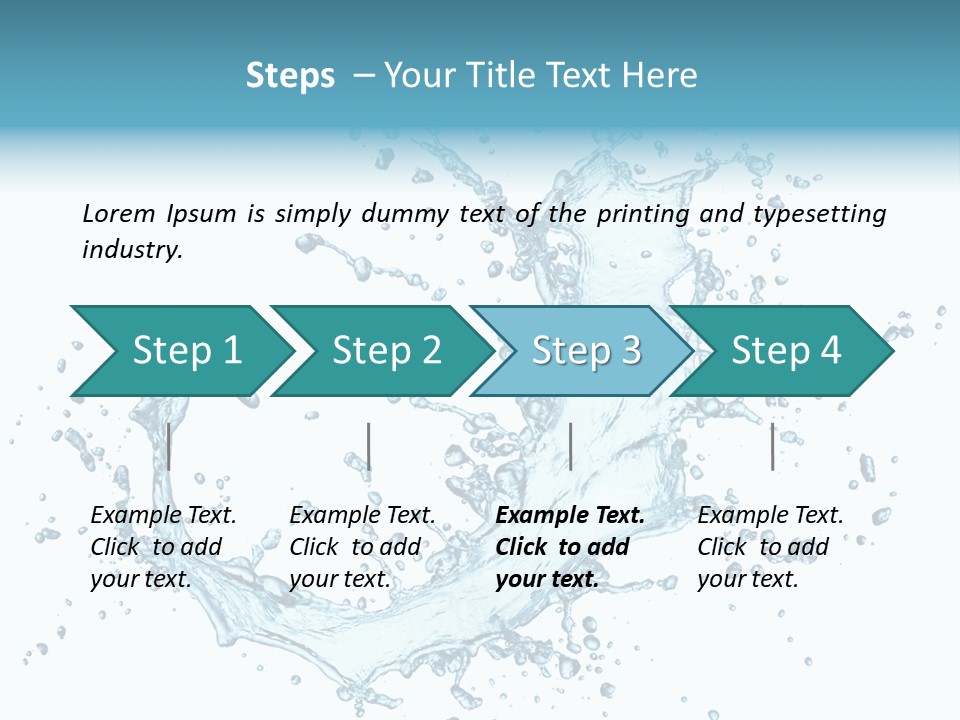 Clean Wet Ripple PowerPoint Template