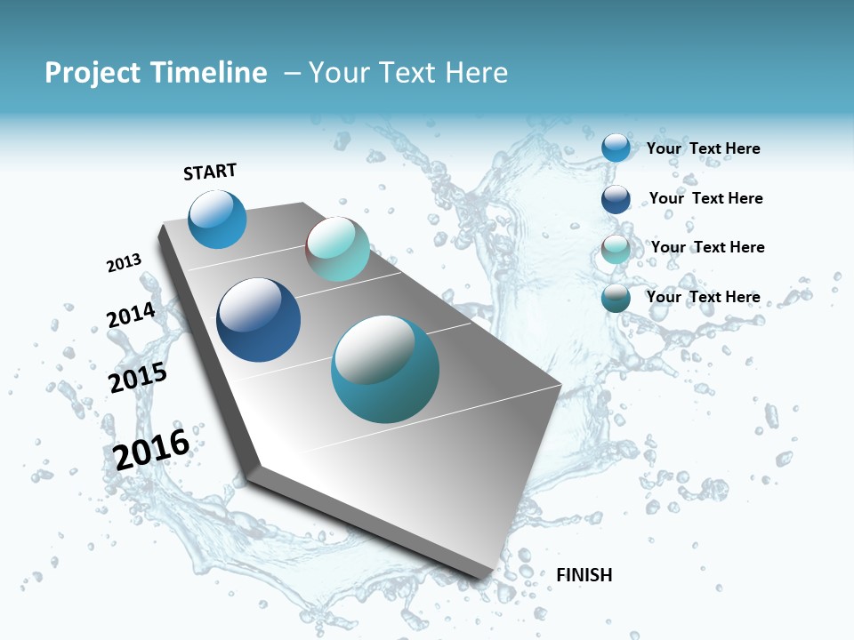 Clean Wet Ripple PowerPoint Template