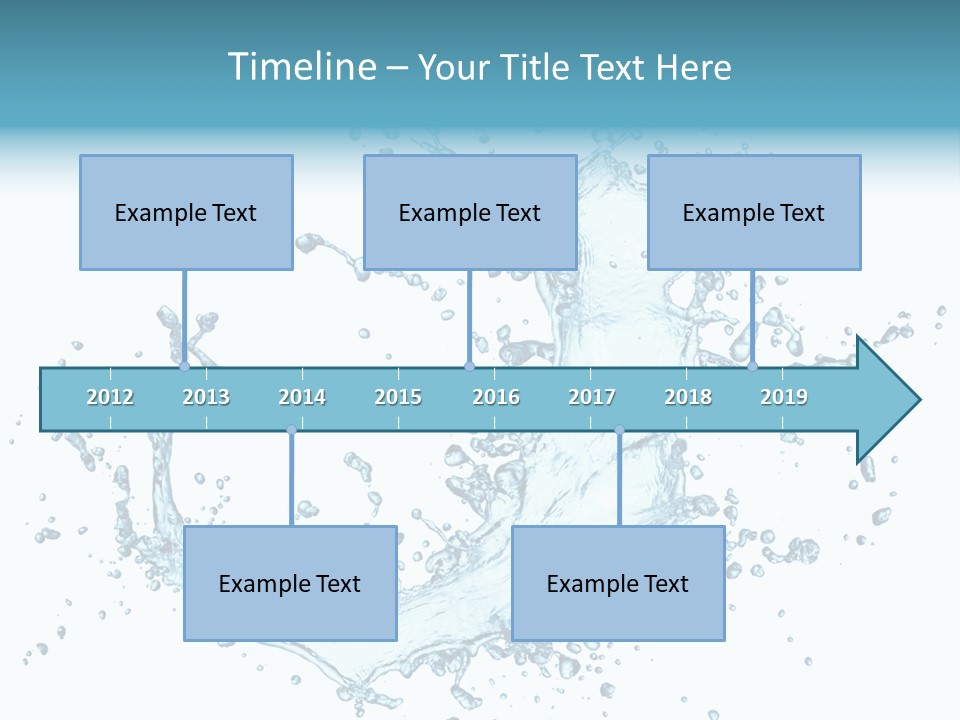 Clean Wet Ripple PowerPoint Template
