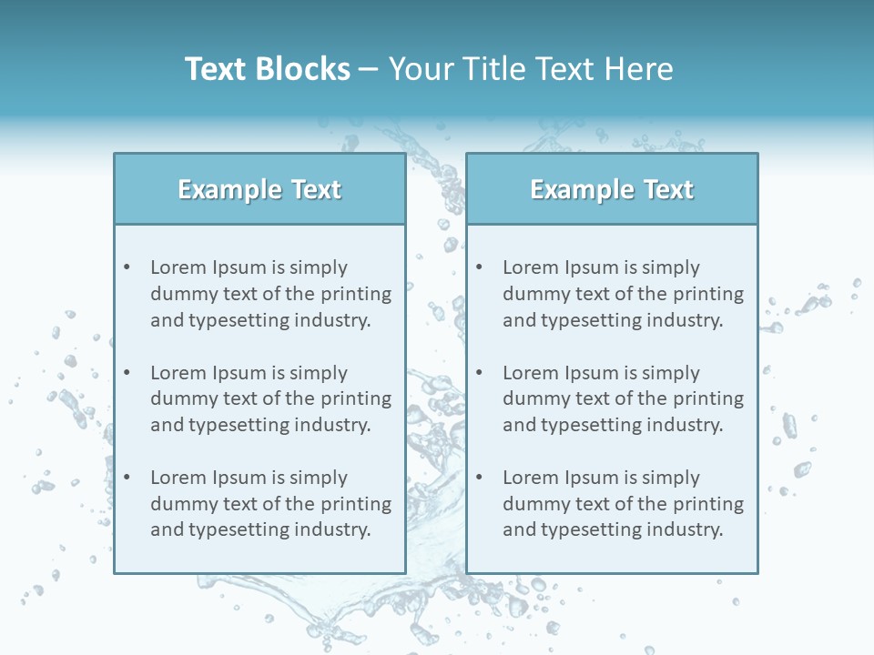 Clean Wet Ripple PowerPoint Template