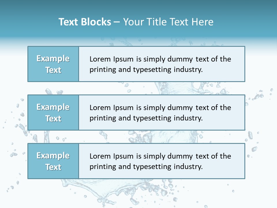 Clean Wet Ripple PowerPoint Template