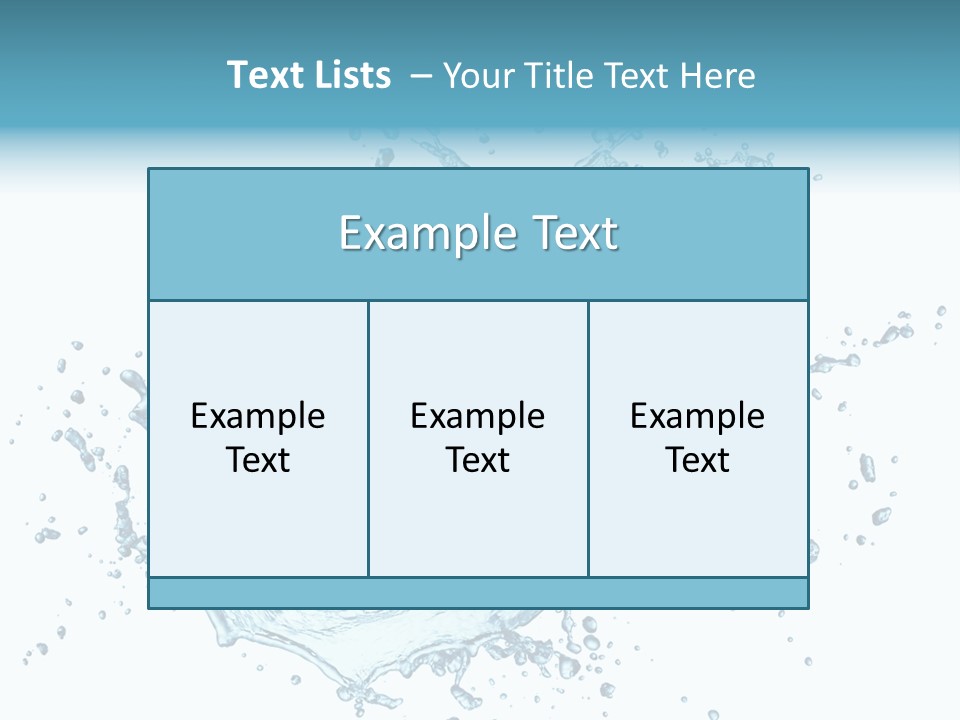 Clean Wet Ripple PowerPoint Template
