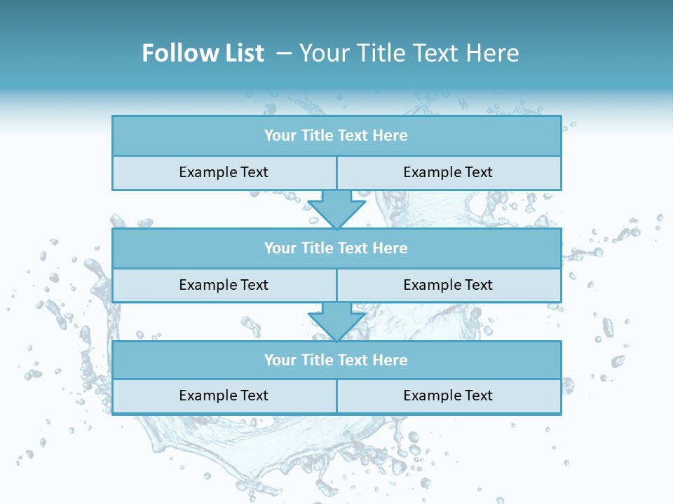 Clean Wet Ripple PowerPoint Template