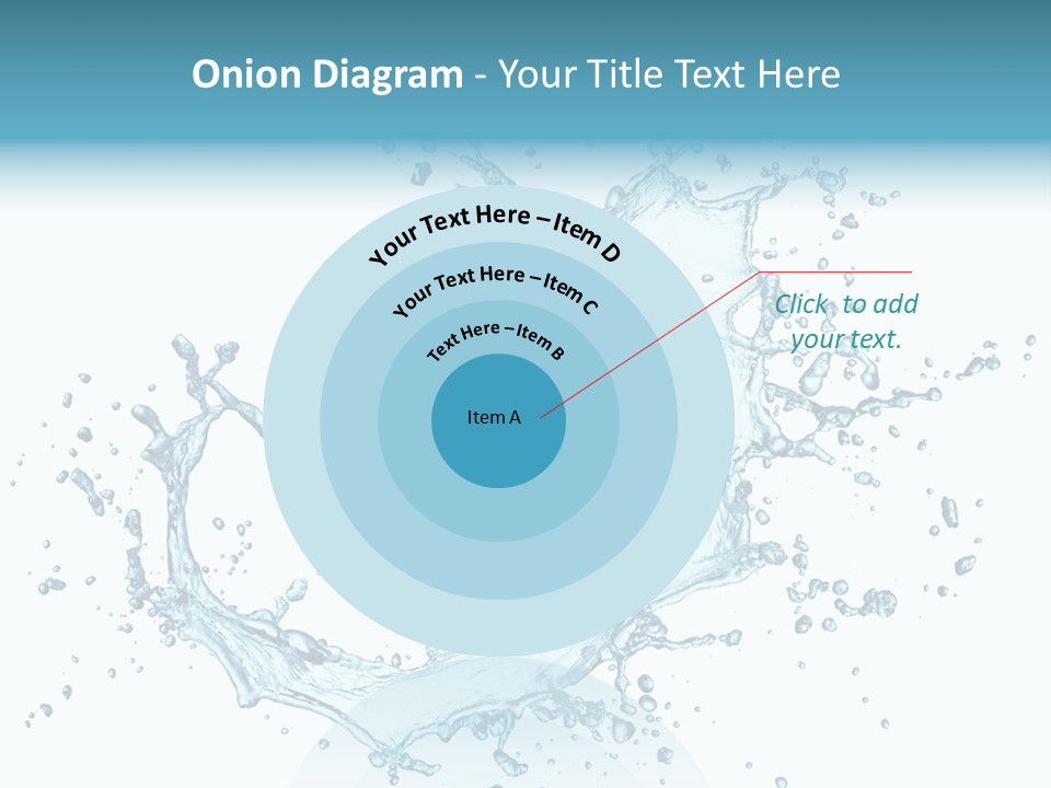 Clean Wet Ripple PowerPoint Template