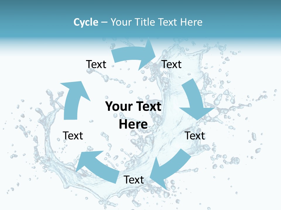 Clean Wet Ripple PowerPoint Template