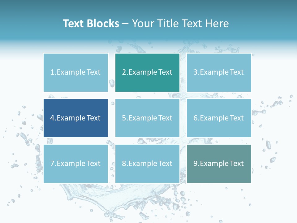 Clean Wet Ripple PowerPoint Template