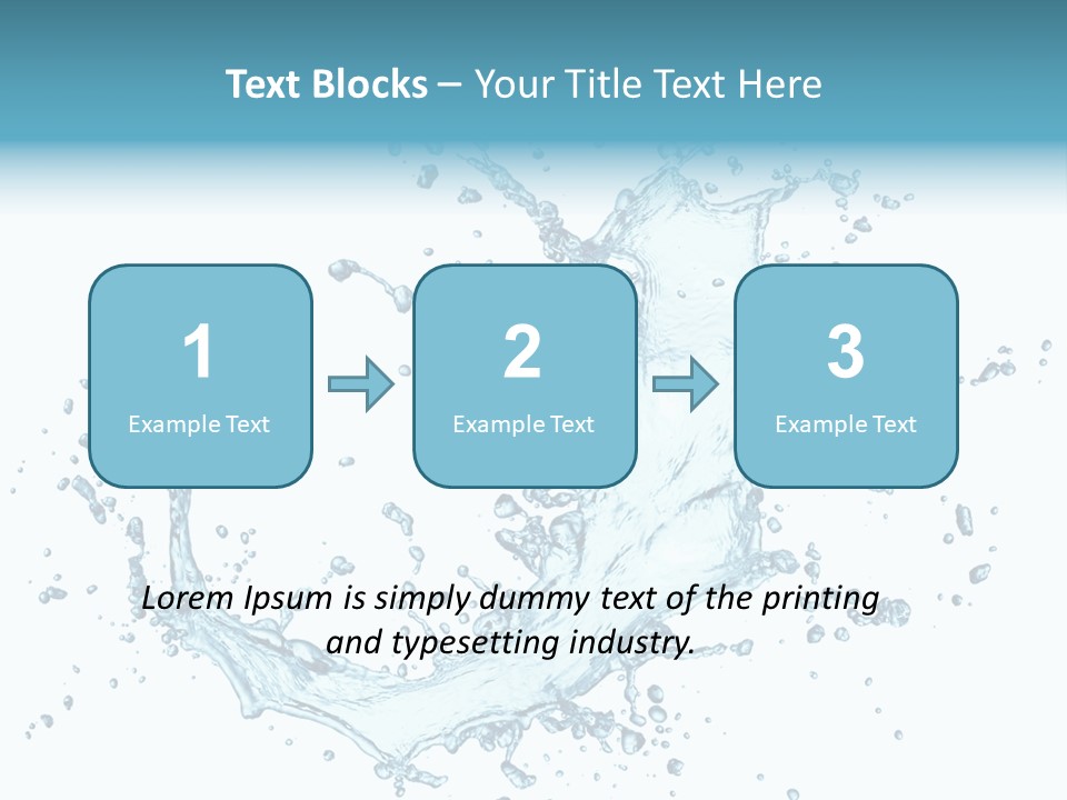 Clean Wet Ripple PowerPoint Template