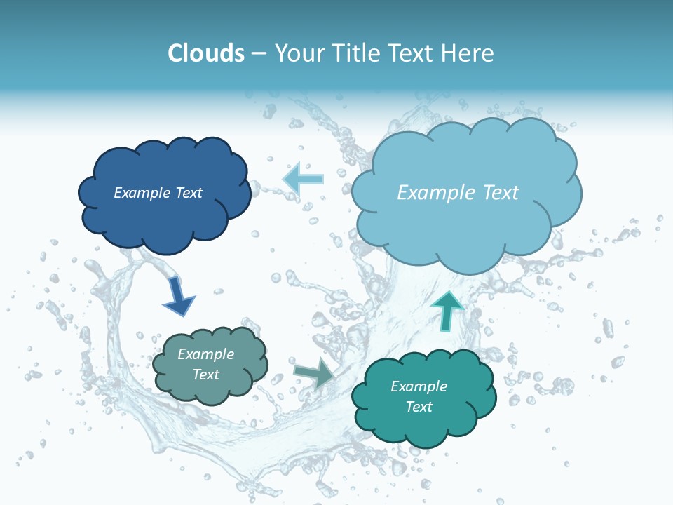 Clean Wet Ripple PowerPoint Template