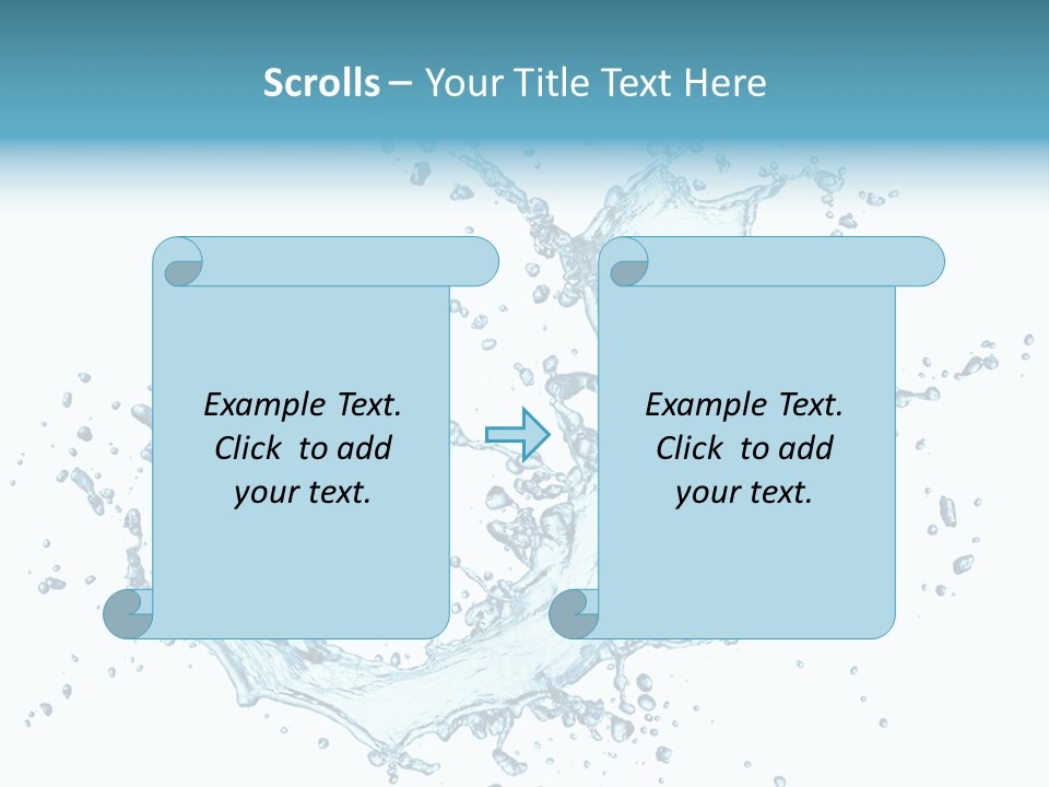 Clean Wet Ripple PowerPoint Template