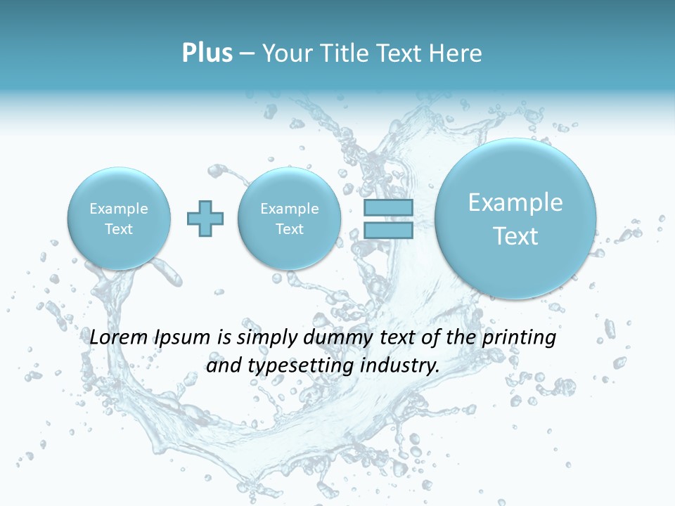 Clean Wet Ripple PowerPoint Template