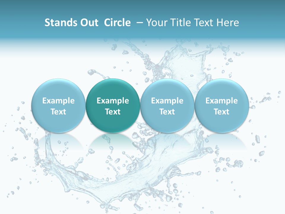 Clean Wet Ripple PowerPoint Template